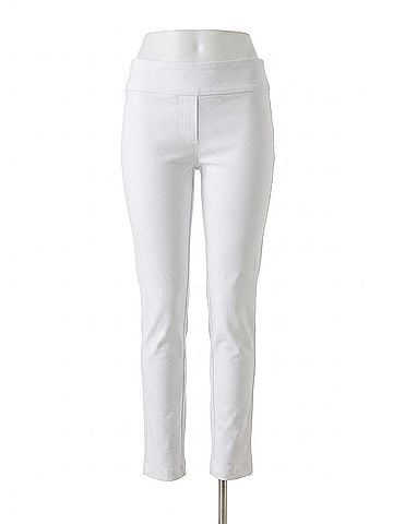 Elliott Lauren Classic Pull On Ankle Pants in White (view 1)