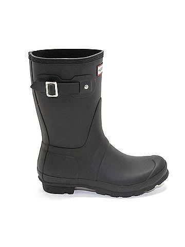 Hunter Women's Original Short Rain Boots in Black (view 1)
