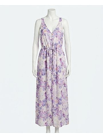 Bella Dahl Button Front Cami Dress in Iris Floral Print (view 1)