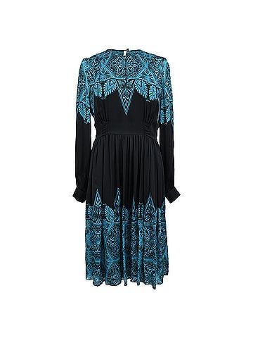 Jonathan Saunders Jonathan Saunders Long-Sleeve Silk Dress in Multicolor Viscose (view 1)