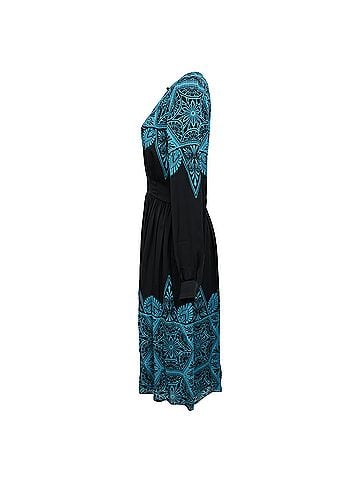 Jonathan Saunders Jonathan Saunders Long-Sleeve Silk Dress in Multicolor Viscose (view 2)