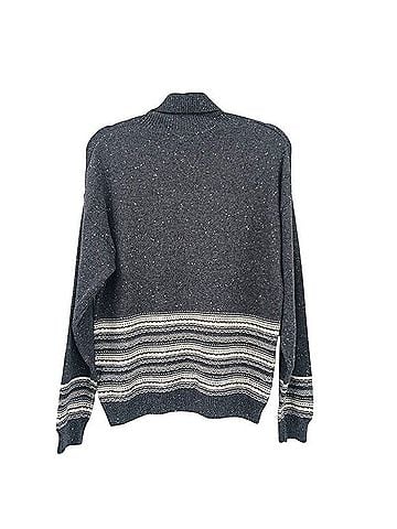 Orvis Border Stitch Detail Sweater Turtleneck Sweater (view 2)