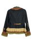 Mary Frances 100% Cotton Floral Black Brown Green Yellow Denim Jacket Size S - photo 2