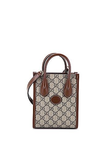 Gucci Interlocking G Patch Tote GG Coated Canvas Mini (view 1)