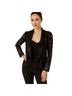 BCBGeneration 100% Polyester Leopard Print Black Silver Blazer Size M - photo 1