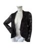 BCBGeneration 100% Polyester Leopard Print Black Silver Blazer Size M - photo 4