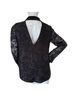 BCBGeneration 100% Polyester Leopard Print Black Silver Blazer Size M - photo 10
