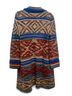 Spense 100% Acrylic Aztec Or Tribal Print Multi Color Coat Size S - photo 3