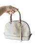Coach white crossgrain leather Coach Mini Sierra Dome Satchel Leather Satchel - photo 1