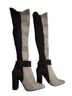 Shoedazzle Plaid Black Gray Boots Size 7 - photo 8