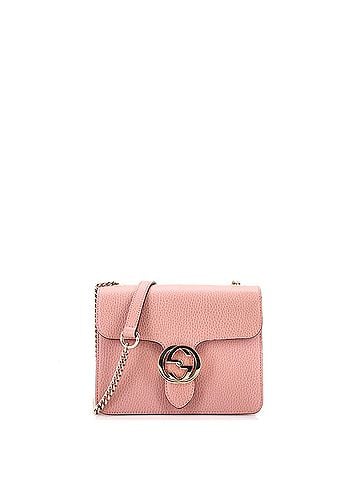 Gucci Interlocking Shoulder Bag Leather Small (view 1)