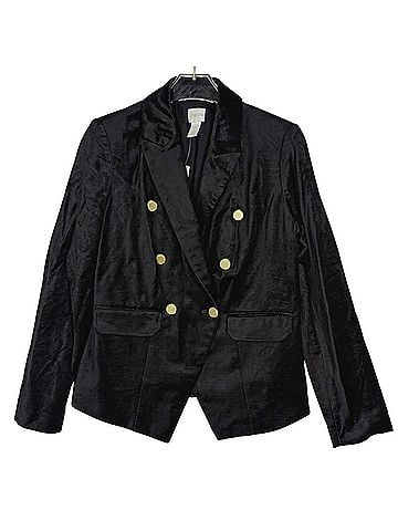 Chico's Velvet Military Jacket Blazer (view 1)