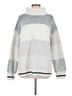 Barefoot Dreams 100% Polyester Stripes Silver Barefoot Dreams Pullover Sweater Size M - photo 1