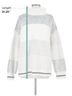 Barefoot Dreams 100% Polyester Stripes Silver Barefoot Dreams Pullover Sweater Size M - photo 5