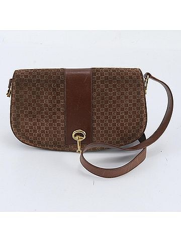 Gucci Gucci Horsebit Leather Shoulder Bag Crossbody Brown Women's (view 1)