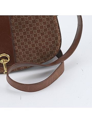 Gucci Gucci Horsebit Leather Shoulder Bag Crossbody Brown Women's (view 2)