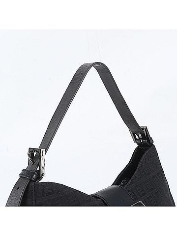 Fendi Fendi Zucchino Mamma Bucket Leather Shoulder Bag Handbag Black Women's (view 2)