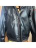 Cache 100% Leather Black Brown Leather Jacket Size XS - photo 3