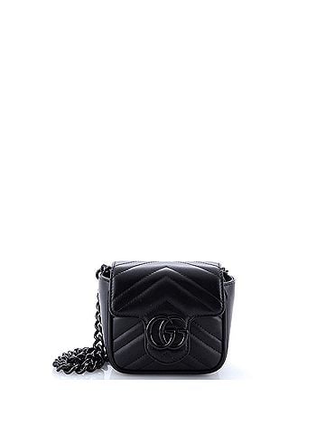 Gucci GG Marmont Flap Belt Bag Matelasse Leather Mini (view 1)