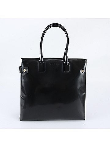 Gucci Gucci 002 0407 Leather Tote Bag Shoulder Handbag Black Women's (view 1)