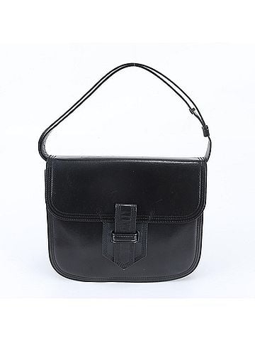Yves Saint Laurent Yves Saint Laurent Leather 2-Way Shoulder Bag, Black, Brand Name, Women's (view 1)