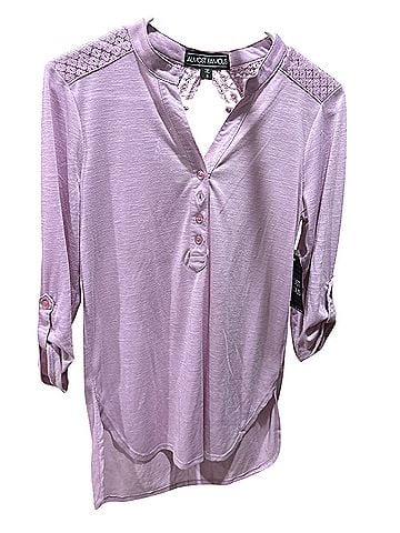 Almost Famous 3/4 Sleeve Button-Down Shirt (view 1)