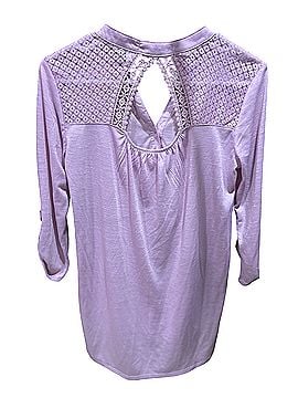 Almost Famous 3/4 Sleeve Button-Down Shirt (view 2)