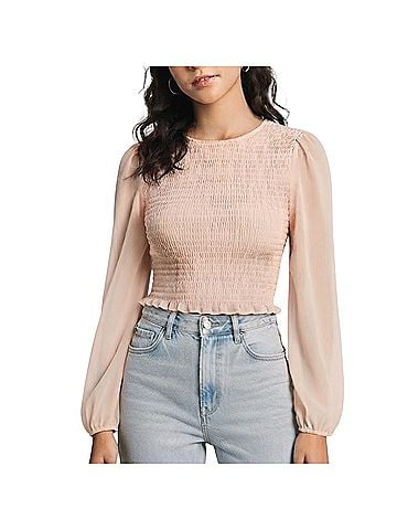 WAYF Long Sleeve Blouse (view 1)