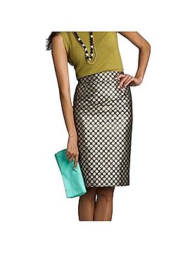 J.Crew Metallic Dot Silk Blend Pencil Skirt Formal Skirt (view 1)