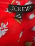 J.Crew 100% Viscose Floral Red Long Sleeve Blouse Size 18 - photo 3