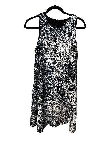 Sam Edelman Silver Sequin Mini Dress Cocktail Dress (view 1)