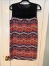 Sam Edelman Black-Yoke Chevron Mosaic Shift Dress Cocktail Dress - photo 3