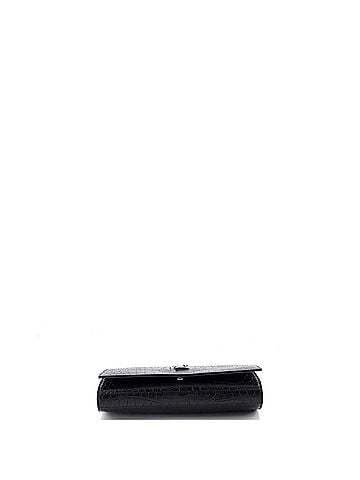 Saint Laurent Classic Monogram Clutch Crocodile Embossed Leather Large (view 2)