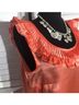 J.Crew 100% Silk Orange Sleeveless Blouse Size 6 - photo 4