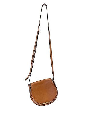 Cuyana Mini Flap Saddle Leather Crossbody Bag (view 1)