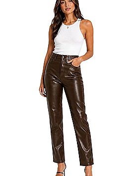Wilfred Faux Leather Pants (view 1)