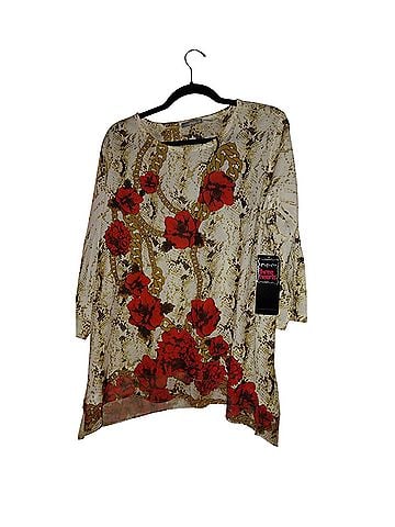 Three Hearts 3/4 Sleeve Blouse (view 1)