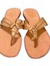 Lilly Pulitzer Gold Flip Flops Size 10 - photo 2