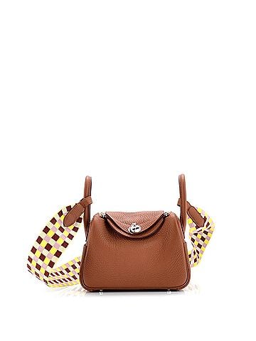 Hermès Lindy Quadrille Bag Clemence with Canvas Mini (view 1)