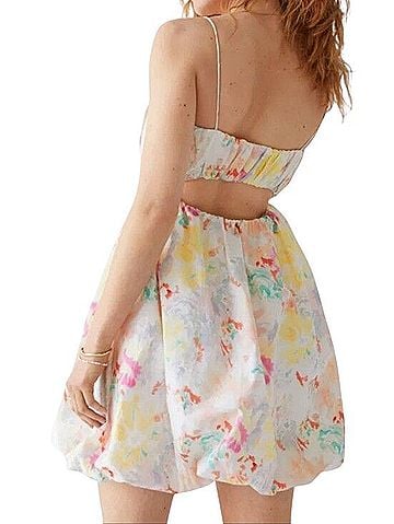 & Other Stories Stockholm Atelier Printed Bubble Mini Dress Casual Dress (view 2)