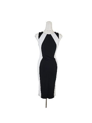 Arden B. Black and White Silhouette Bodycon Cocktail Dress (view 2)