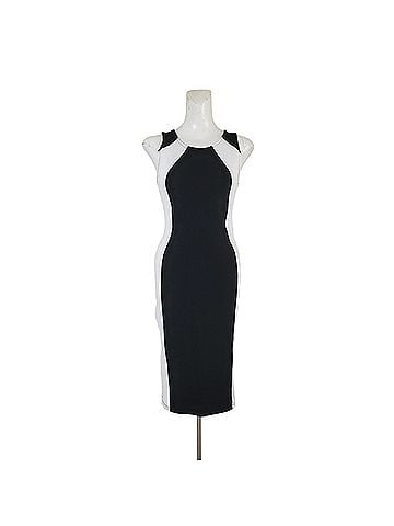Arden B. Black and White Silhouette Bodycon Cocktail Dress (view 1)