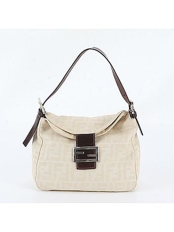 Fendi Fendi Zucca Mamma Bucket Baguette Leather Shoulder Bag Handbag for Women (view 1)