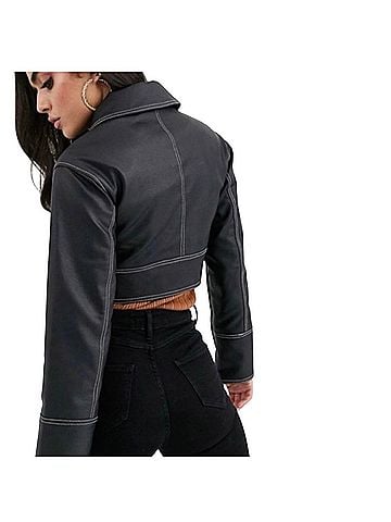 ASOS Faux Leather Jacket (view 2)