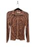 Willow & Root Print Multi Color Long Sleeve Blouse Size L - photo 2