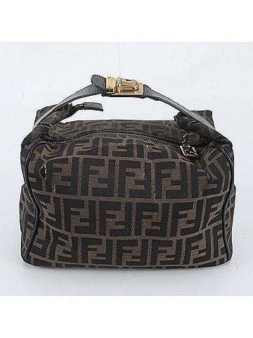 Fendi Fendi Zucca Mini Pouch Leather Nylon Handbag Brand Women's (view 1)