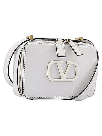 Valentino Garavani Vsling Leather White Leather Shoulder Bag Bag (view 1)