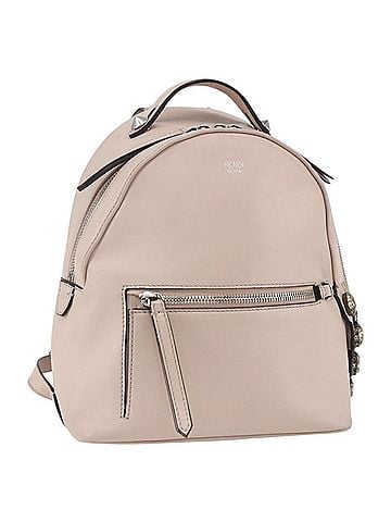 Fendi By The Way Leather Beige Leather Backpack Bag (view 1)