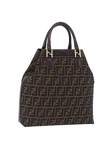 Fendi Vintage Zucca Zucca Canvas Brown Canvas Handbag (view 1)