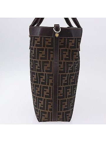Fendi Vintage Zucca Zucca Canvas Brown Canvas Handbag (view 2)